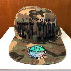 NEW YORK NEW YORK Camo Snapback